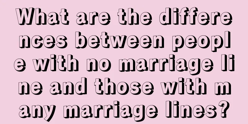 What are the differences between people with no marriage line and those with many marriage lines?