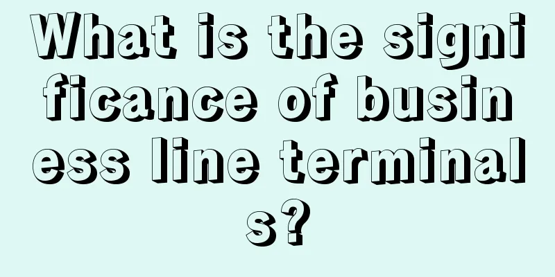 What is the significance of business line terminals?
