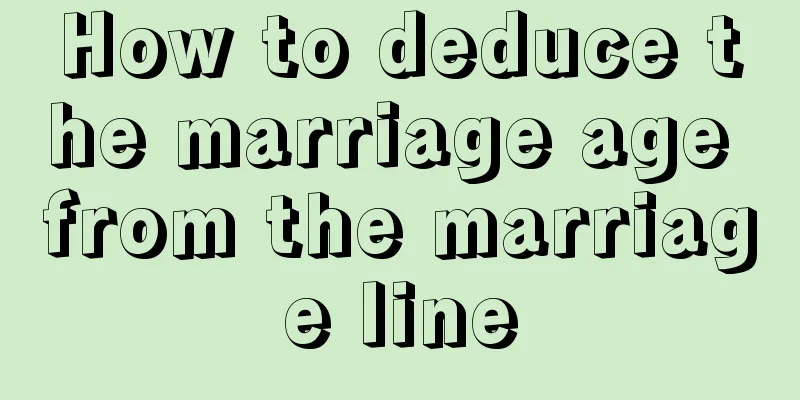 How to deduce the marriage age from the marriage line