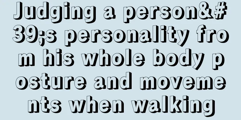 Judging a person's personality from his whole body posture and movements when walking