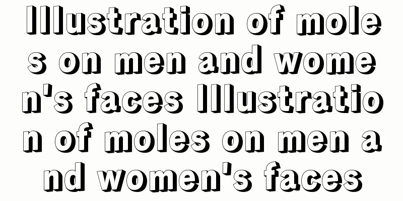 Illustration of moles on men and women's faces Illustration of moles on men and women's faces