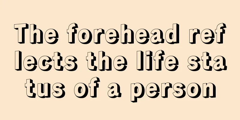 The forehead reflects the life status of a person
