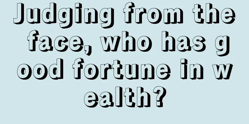 Judging from the face, who has good fortune in wealth?