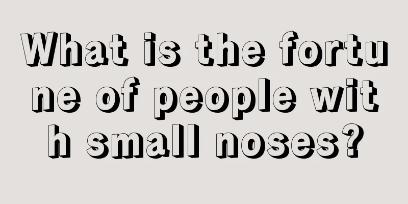 What is the fortune of people with small noses?