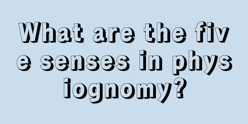 What are the five senses in physiognomy?