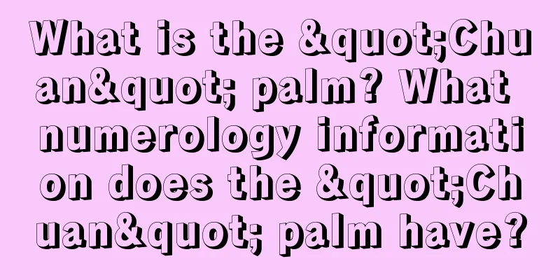 What is the "Chuan" palm? What numerology information does the "Chuan" palm have?