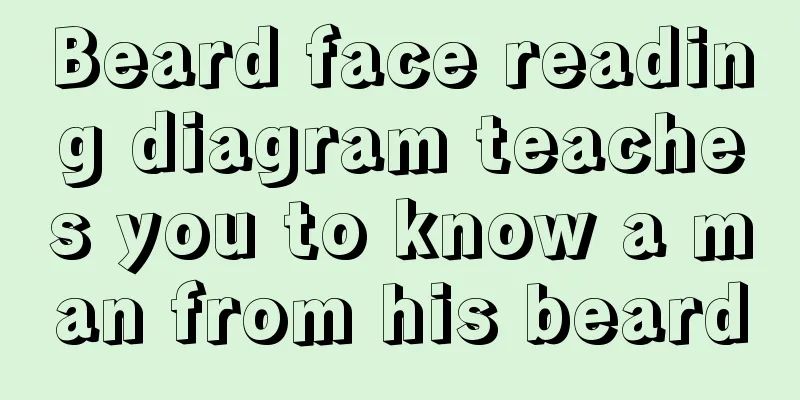 Beard face reading diagram teaches you to know a man from his beard