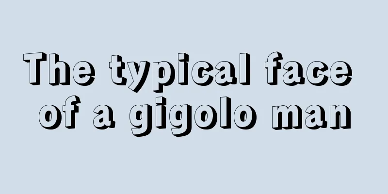 The typical face of a gigolo man