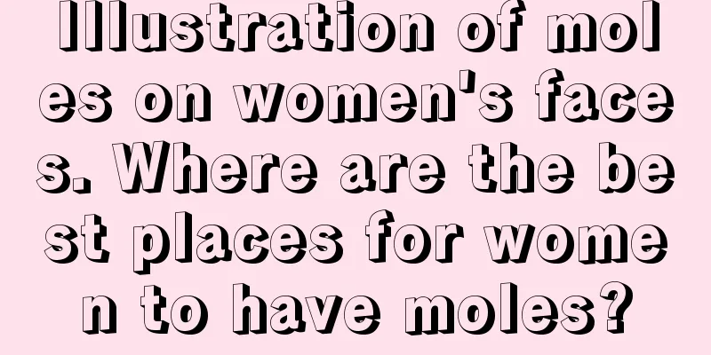 Illustration of moles on women's faces. Where are the best places for women to have moles?