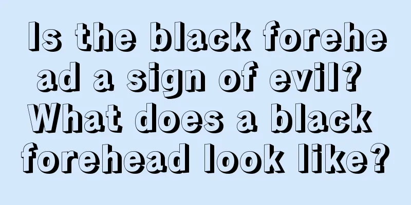 Is the black forehead a sign of evil? What does a black forehead look like?