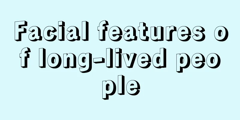 Facial features of long-lived people