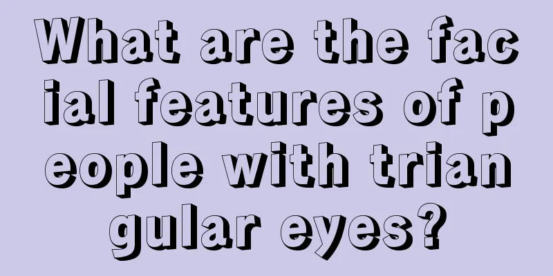 What are the facial features of people with triangular eyes?