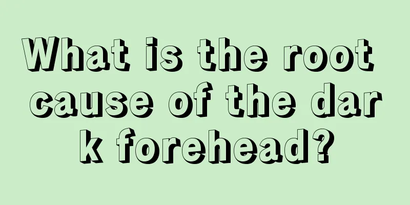 What is the root cause of the dark forehead?