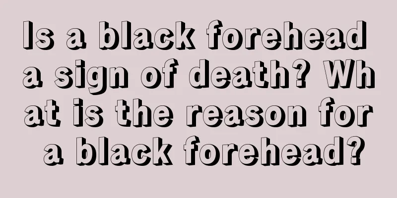 Is a black forehead a sign of death? What is the reason for a black forehead?