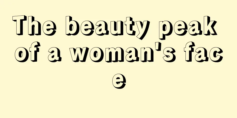The beauty peak of a woman's face