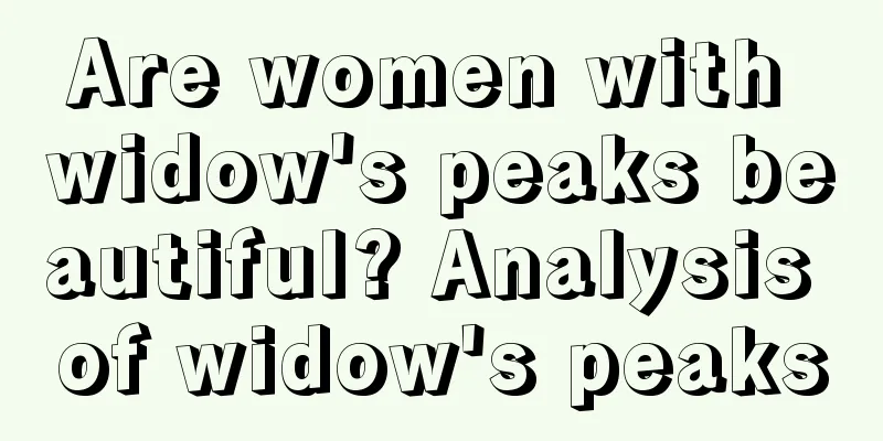 Are women with widow's peaks beautiful? Analysis of widow's peaks