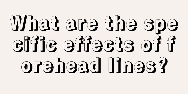 What are the specific effects of forehead lines?