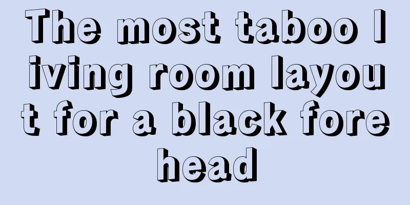The most taboo living room layout for a black forehead