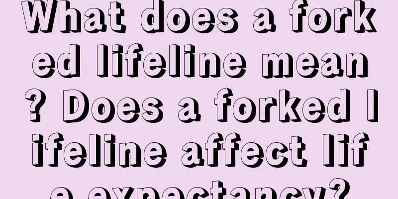 What does a forked lifeline mean? Does a forked lifeline affect life expectancy?