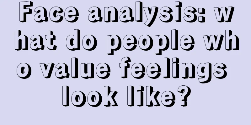 Face analysis: what do people who value feelings look like?