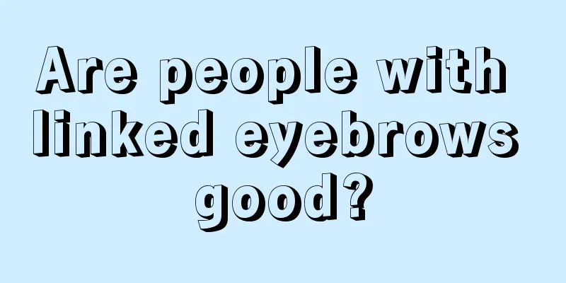 Are people with linked eyebrows good?