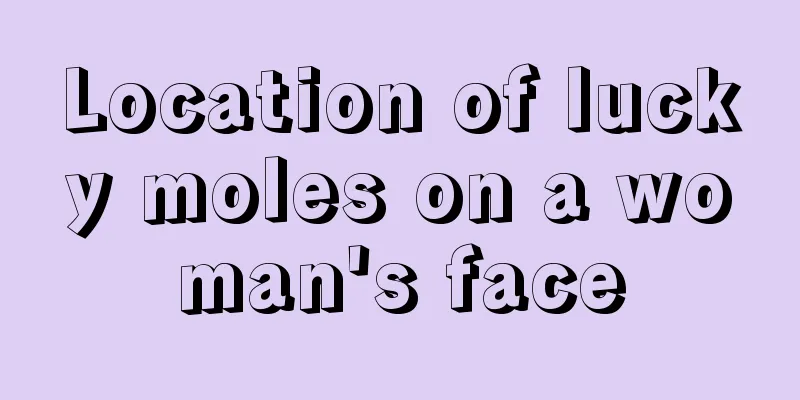 Location of lucky moles on a woman's face