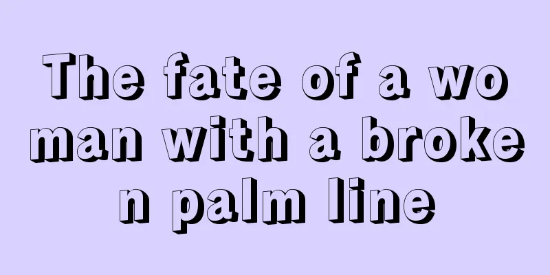 The fate of a woman with a broken palm line