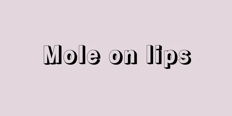 Mole on lips