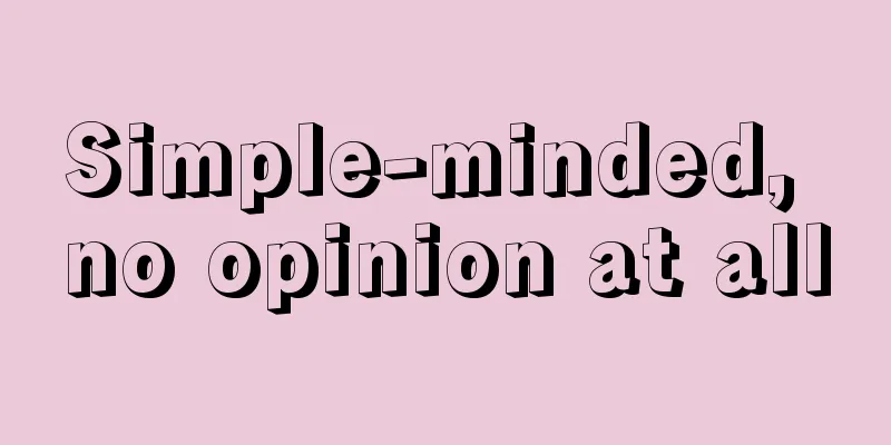 Simple-minded, no opinion at all