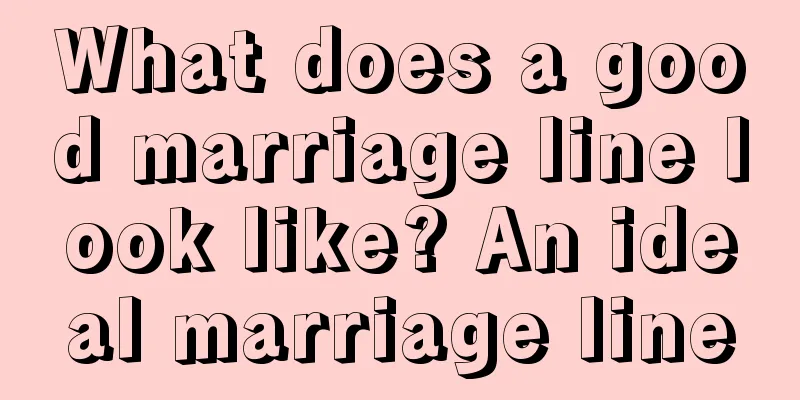 What does a good marriage line look like? An ideal marriage line
