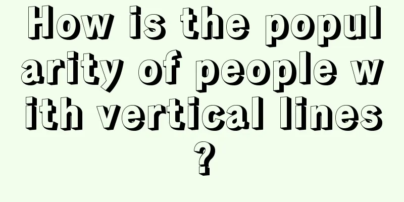 How is the popularity of people with vertical lines?