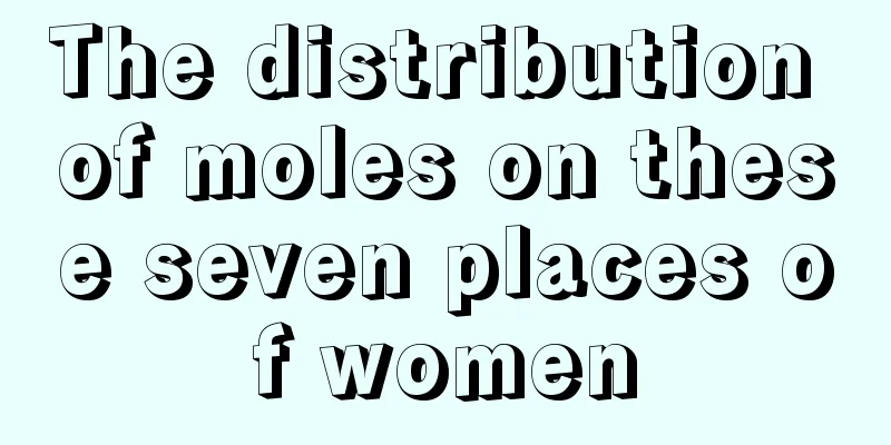 The distribution of moles on these seven places of women