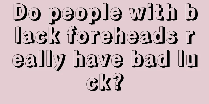 Do people with black foreheads really have bad luck?
