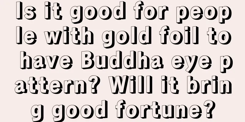 Is it good for people with gold foil to have Buddha eye pattern? Will it bring good fortune?