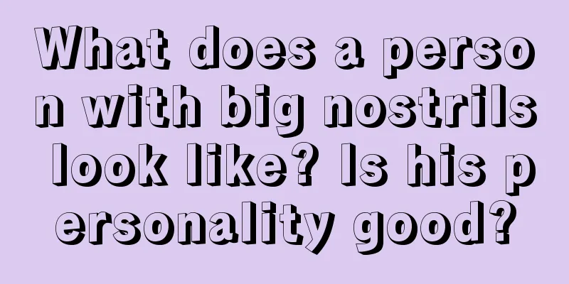 What does a person with big nostrils look like? Is his personality good?