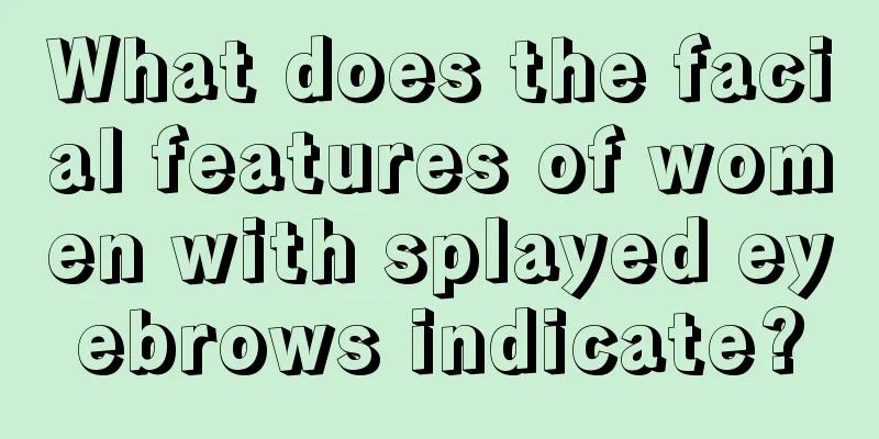 What does the facial features of women with splayed eyebrows indicate?