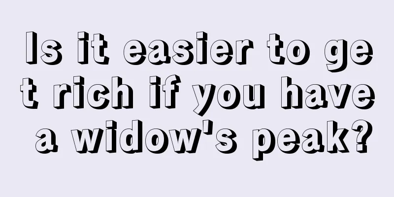 Is it easier to get rich if you have a widow's peak?