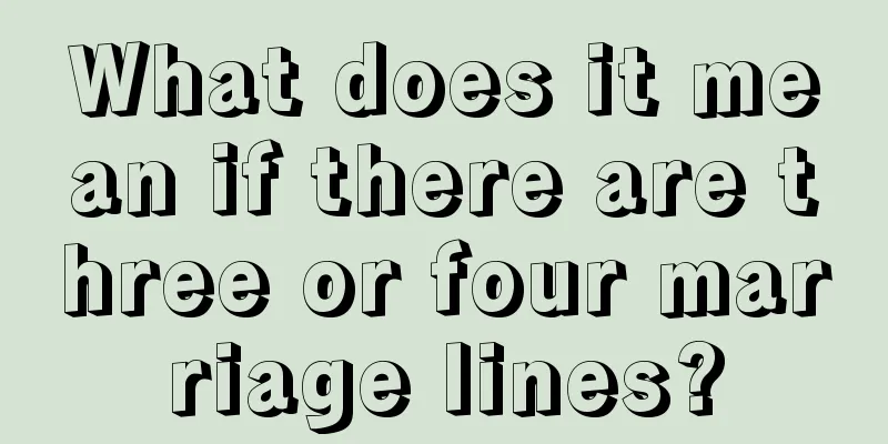 What does it mean if there are three or four marriage lines?
