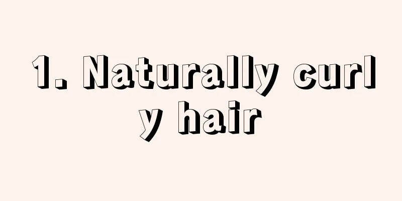 1. Naturally curly hair