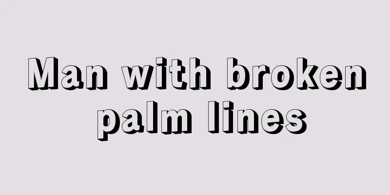 Man with broken palm lines