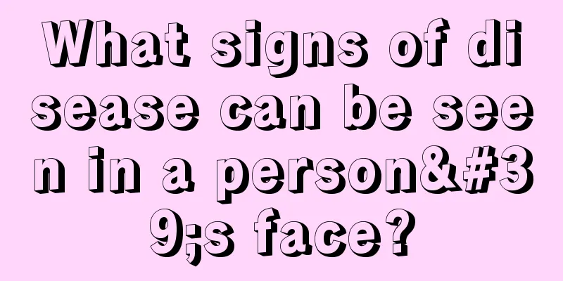 What signs of disease can be seen in a person's face?