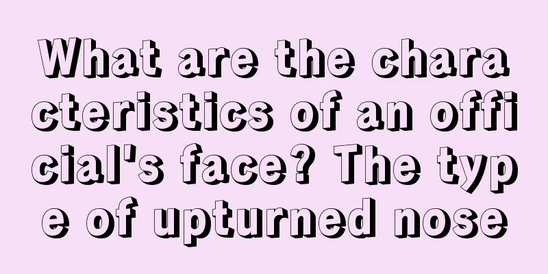 What are the characteristics of an official's face? The type of upturned nose