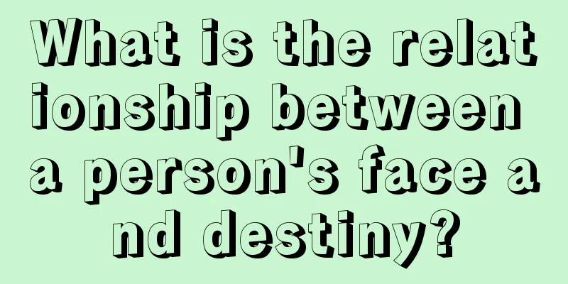 What is the relationship between a person's face and destiny?