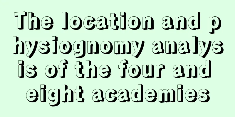 The location and physiognomy analysis of the four and eight academies