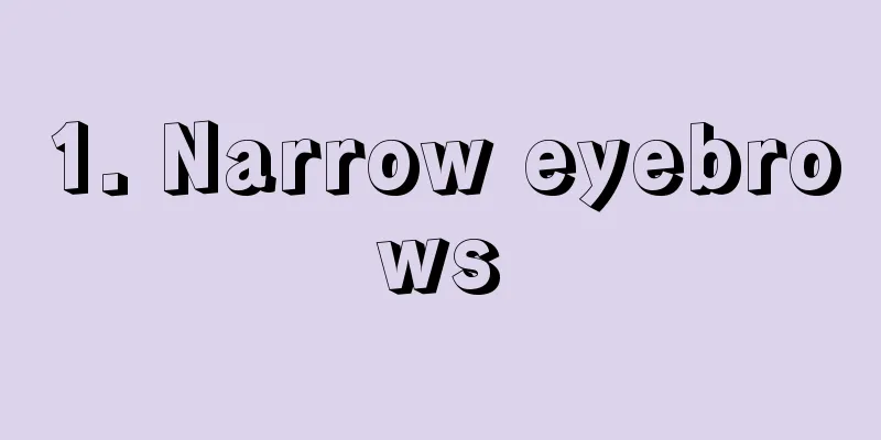 1. Narrow eyebrows