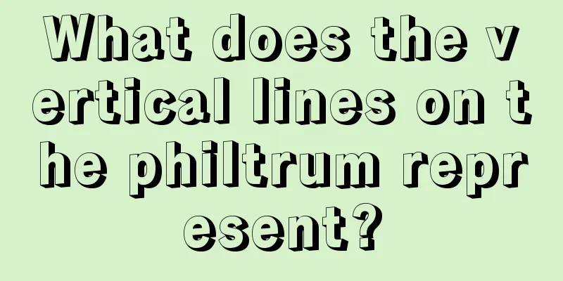 What does the vertical lines on the philtrum represent?