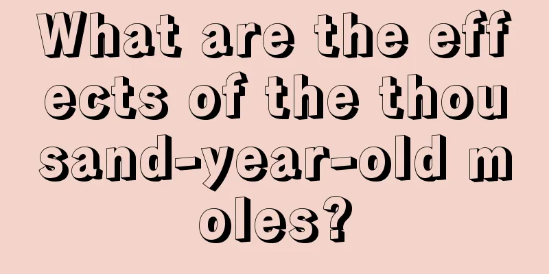What are the effects of the thousand-year-old moles?