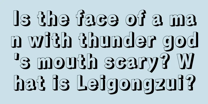 Is the face of a man with thunder god's mouth scary? What is Leigongzui?