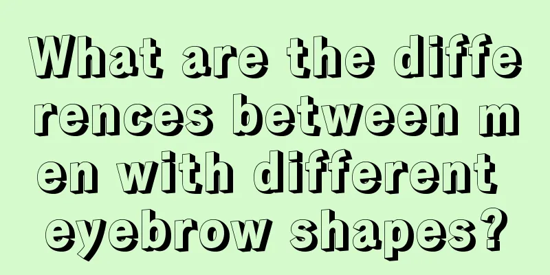What are the differences between men with different eyebrow shapes?