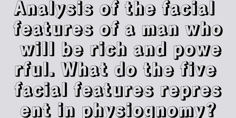 Analysis of the facial features of a man who will be rich and powerful. What do the five facial features represent in physiognomy?